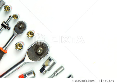 Socket Spanner Wrenches on white Background 41259325