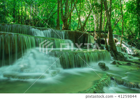 waterfall in Kanchanaburi waterfall in Kanchanaburi 41259844