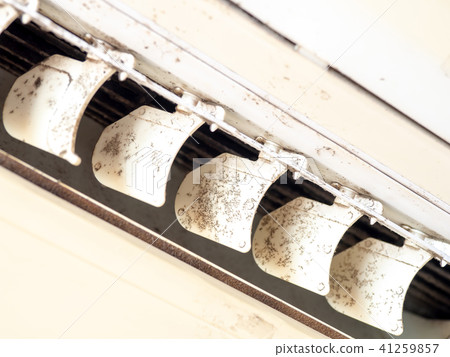 close up mold in air conditioner system. Danger close up mold in air conditioner system. Danger 41259857