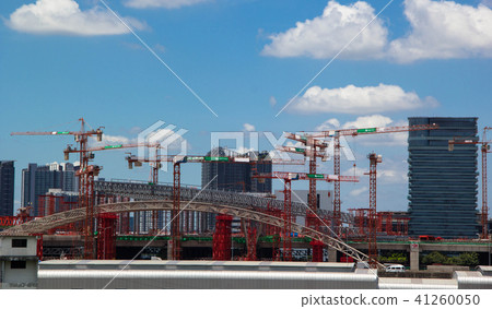 Building site and cranes Building site and cranes 41260050