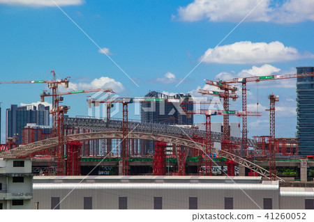 Building site and cranes Building site and cranes 41260052