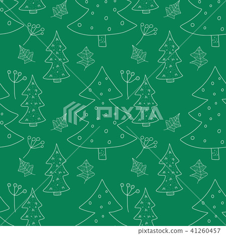 Christmas vector seamless pattern with detailed... - Stock Illustration ...