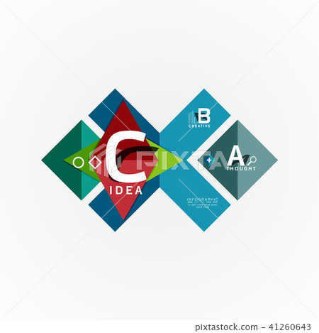 Vector infographic options banner, paper style design Vector infographic options banner, paper style design 41260643