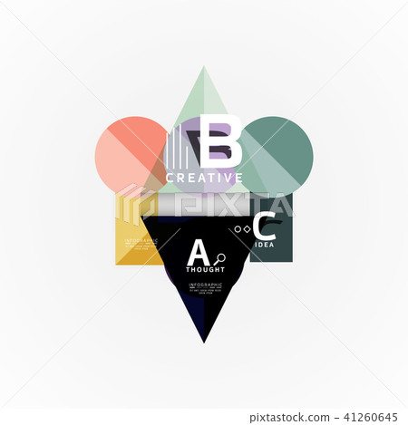 Vector infographic options banner, paper style design Vector infographic options banner, paper style design 41260645