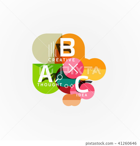 Vector infographic options banner, paper style design 41260646