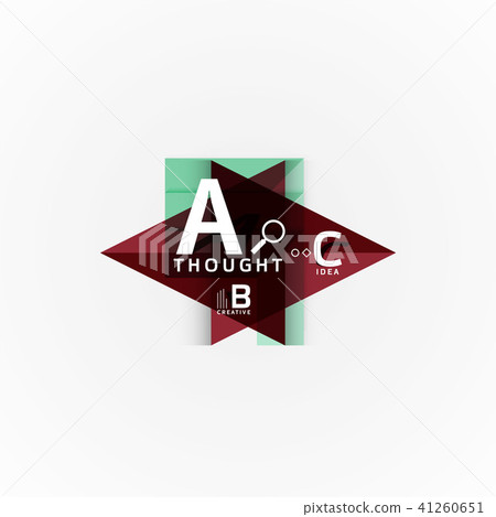 Vector infographic options banner, paper style design Vector infographic options banner, paper style design 41260651