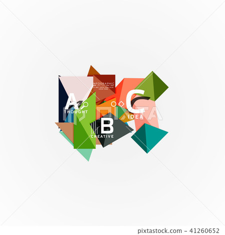 Vector infographic options banner, paper style design Vector infographic options banner, paper style design 41260652