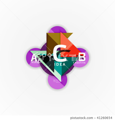 Vector infographic options banner, paper style design Vector infographic options banner, paper style design 41260654