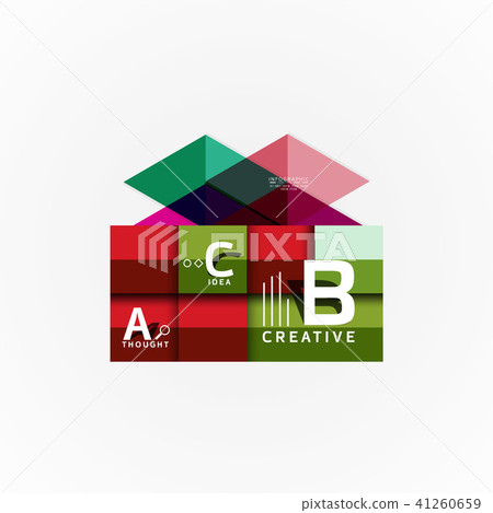 Vector infographic options banner, paper style design Vector infographic options banner, paper style design 41260659