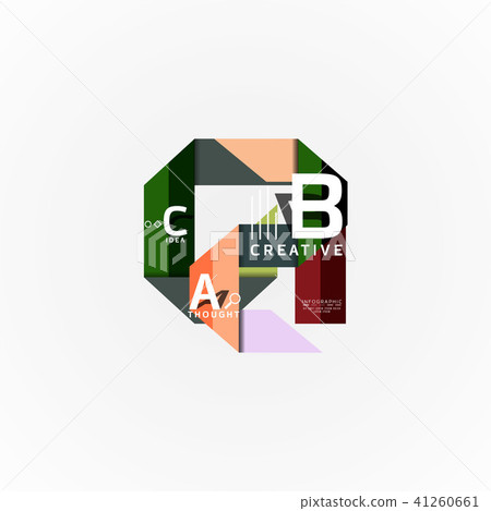 Vector infographic options banner, paper style design Vector infographic options banner, paper style design 41260661