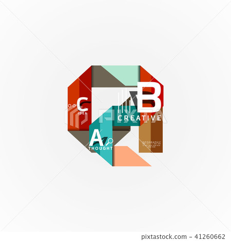 Vector infographic options banner, paper style design Vector infographic options banner, paper style design 41260662