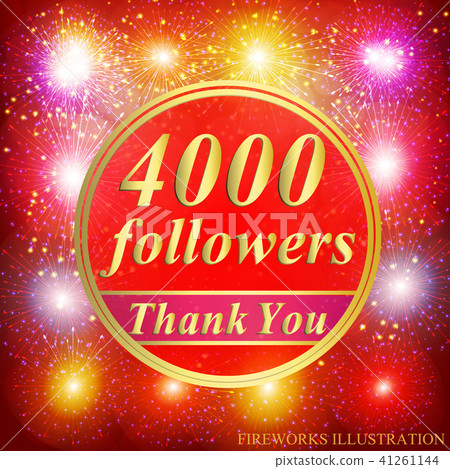 Followers background. 4000 followers. Vector. Followers background. 4000 followers. Vector. 41261144