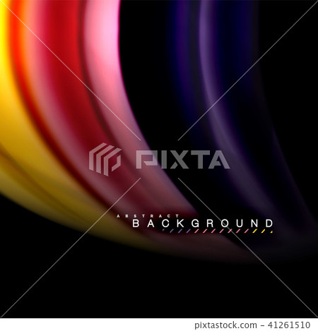 Fluid mixing colors vector wave abstract background design. Colorful mesh waves Fluid mixing colors vector wave abstract background design. Colorful mesh waves 41261510