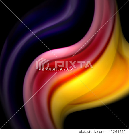 Fluid mixing colors vector wave abstract background design. Colorful mesh waves Fluid mixing colors vector wave abstract background design. Colorful mesh waves 41261511
