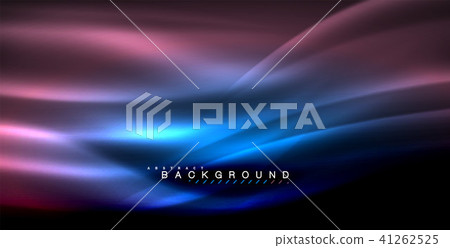 Neon glowing wave, magic energy and light motion background 41262525