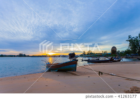 fishing boats on the beach near Sarasin bridge fishing boats on the beach near Sarasin bridge 41263177