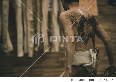 相撲 相撲選手的纏腰帶 研修 41263287