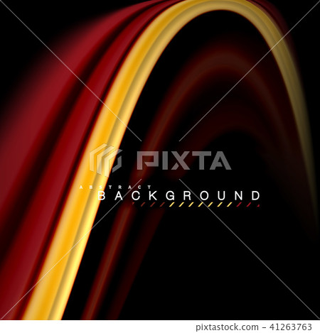 Fluid mixing colors vector wave abstract background design. Colorful mesh waves 41263763