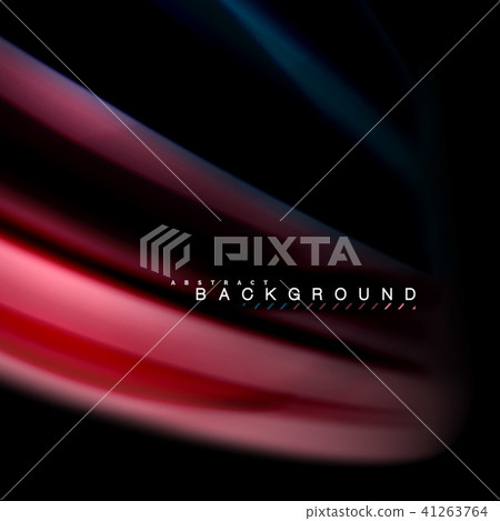 Fluid mixing colors vector wave abstract background design. Colorful mesh waves 41263764