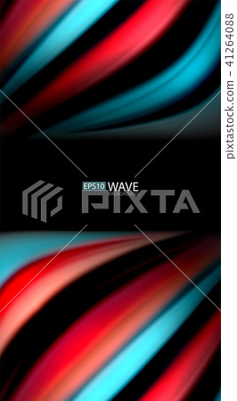 Blur color wave lines abstract background 41264088