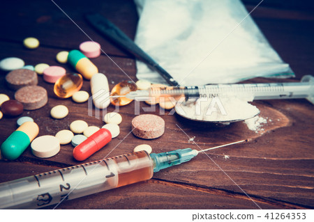 Drug concept. Use illicit Drug abuse . 41264353