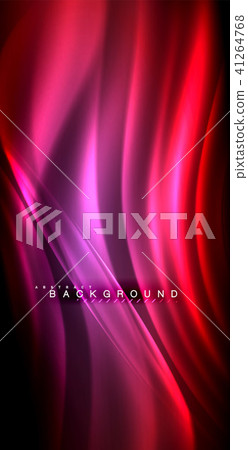 Neon glowing wave, magic energy and light motion background 41264768
