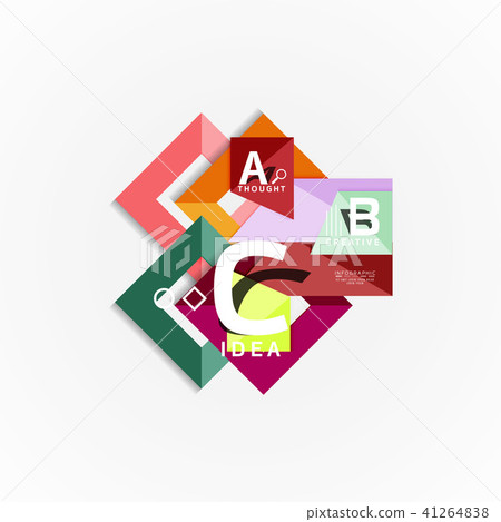 Vector infographic options banner, paper style design Vector infographic options banner, paper style design 41264838