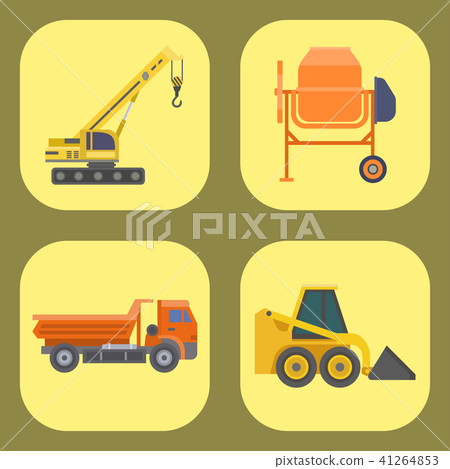Construction delivery truck vector transportation vehicle construct and road trucking machine 41264853