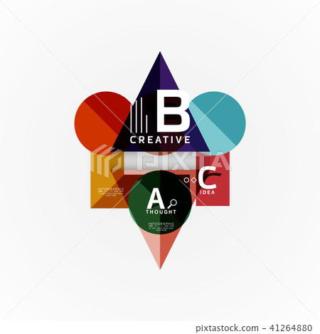 Vector infographic options banner, paper style design Vector infographic options banner, paper style design 41264880