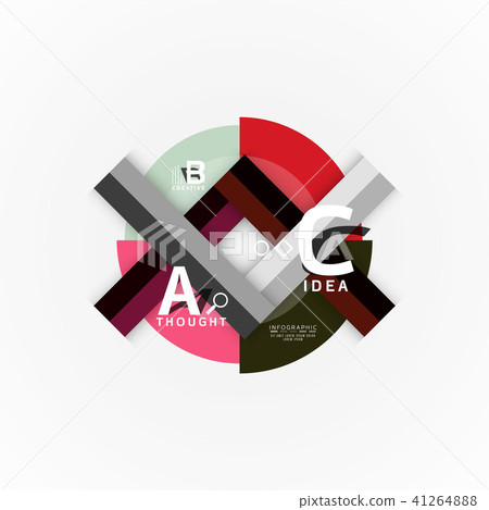 Vector infographic options banner, paper style design Vector infographic options banner, paper style design 41264888