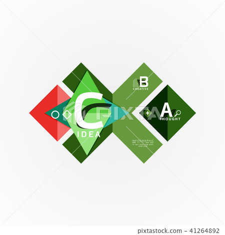 Vector infographic options banner, paper style design Vector infographic options banner, paper style design 41264892