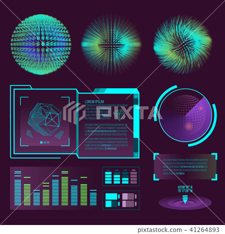 Futuristic interface space motion graphic infographic game and ui ux elements hud design graph wave Futuristic interface space motion graphic infographic game and ui ux elements hud design graph wave 41264893