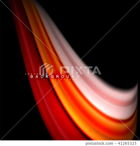 Fluid mixing colors vector wave abstract background design. Colorful mesh waves 41265325