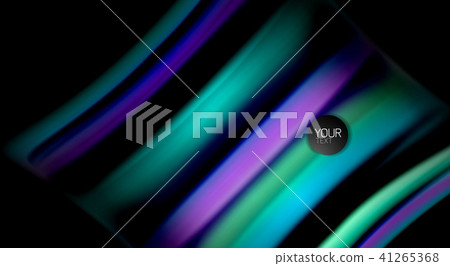 Abstract wave lines fluid rainbow style color stripes on black background. Artistic illustration for Abstract wave lines fluid rainbow style color stripes on black background. Artistic illustration for 41265368