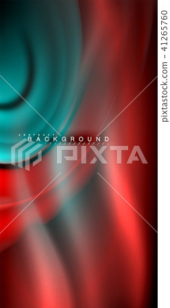 Neon glowing wave, magic energy and light motion background 41265760