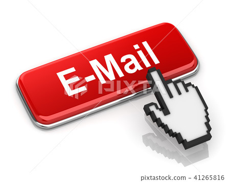 Red E-Mail Button - Stock Illustration [41265816] - PIXTA