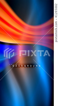 Neon glowing wave, magic energy and light motion background 41265882