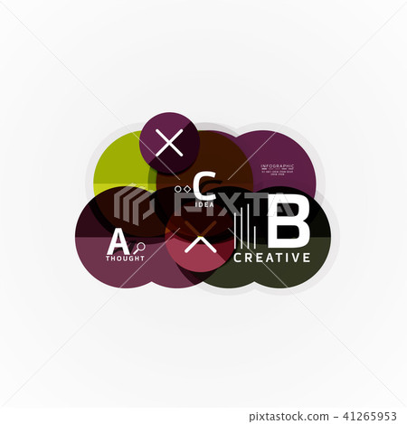 Vector infographic options banner, paper style design 41265953