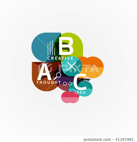 Vector infographic options banner, paper style design 41265991