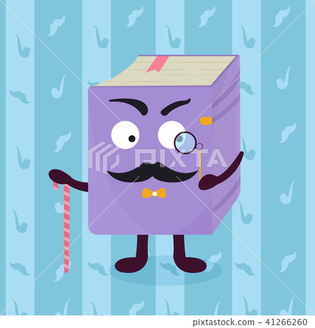 Childish smiling detective book. education concept Childish smiling detective book. education concept 41266260