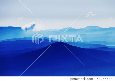 希望來自檸檬峰岩手山的公主Gama的天空，雲彩和光...... 41266578