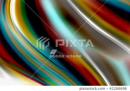 Rainbow color waves, vector blurred abstract background 41266696