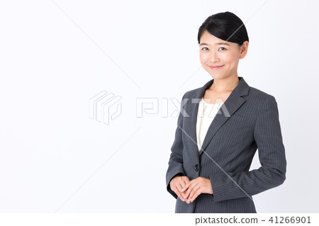 Business woman white back image Business woman white back image 41266901