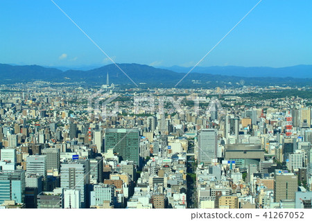 名古屋市城市風景景觀在東部從米德蘭廣場 41267052
