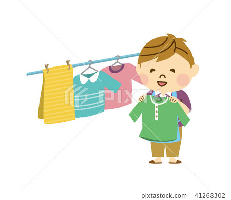 掛衣服的男人 41268302