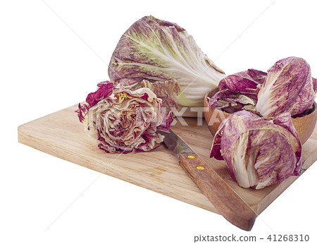 Radicchio, red salad isolated on white background 41268310