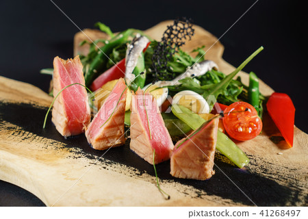 tuna with salad tuna with salad 41268497