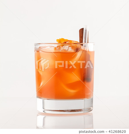 cocktail on the white background cocktail on the white background 41268620
