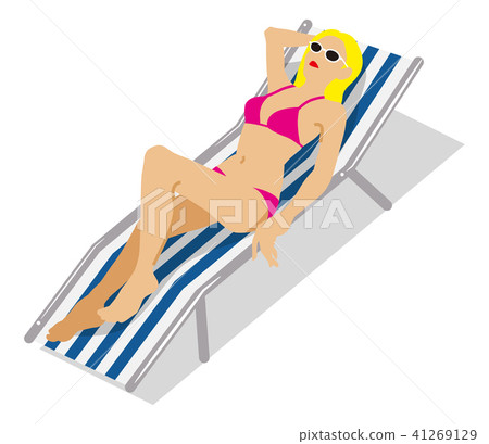 deckchair clipart sun