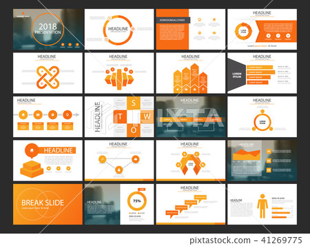 Orange Abstract presentation templates Infographic Orange Abstract presentation templates Infographic 41269775